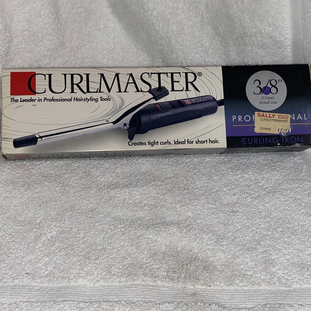 Vtg CurlMaster Dual Heat Curling Iron Hair 3/8" for Small Tight curls 2 Settings